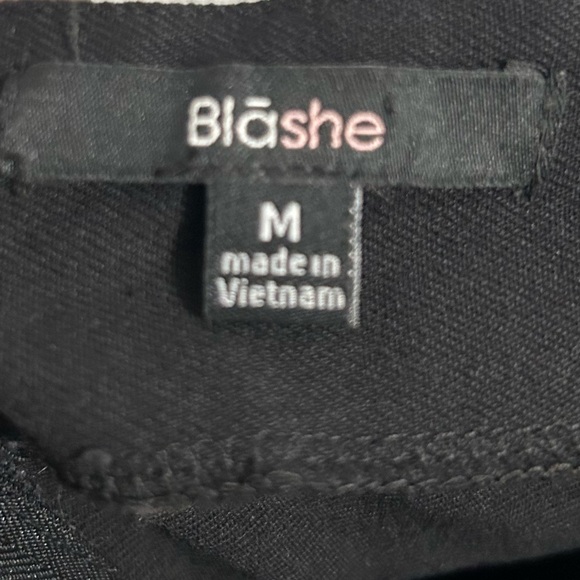 Blashe Hook And Loop Deep Black Bodycon Stretch Dress Size Medium - Picture 8 of 9